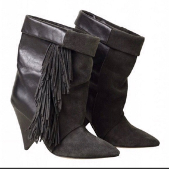 isabel marant boots fringe